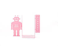Держатель для книг Читающий робот (розовый), фото 3