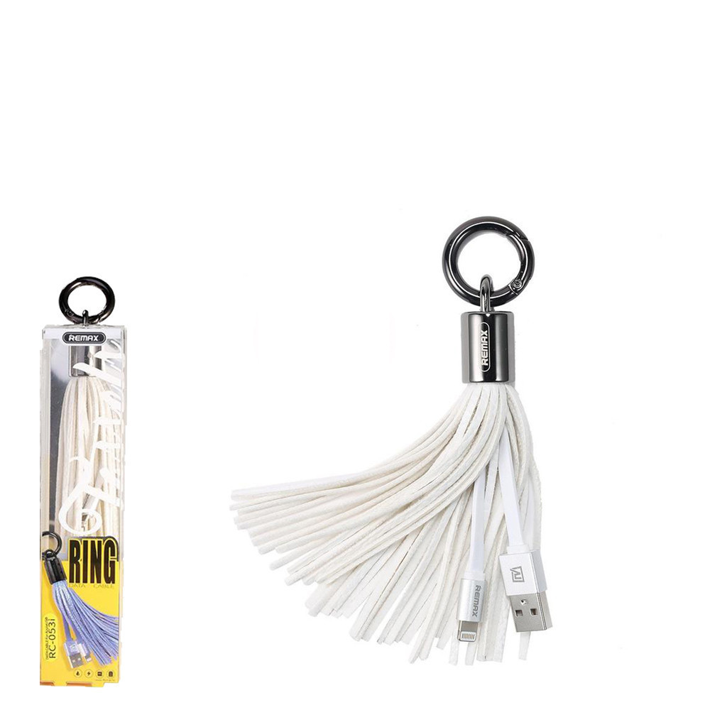 

USB кабель-брелок Remax Tassels RC-053i Lightning White