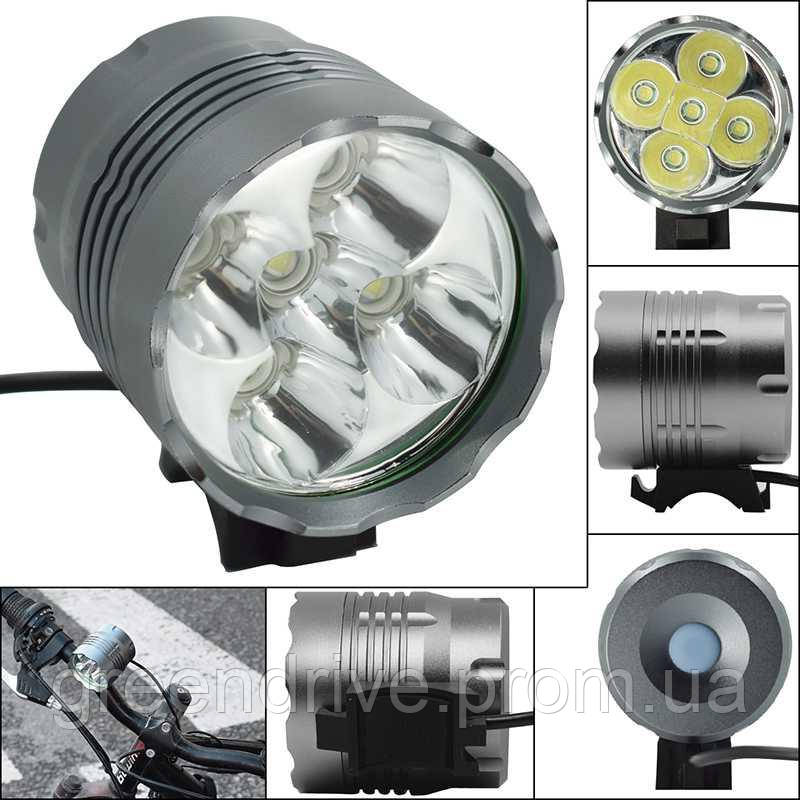 

Велофара WasaFire XM-L T6 6000 Lm Led 6400 мАч к-кт