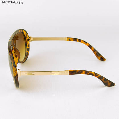 Стильні жіночі сонцезахисні окуляри - Леопардові - 1-8032Т-4, фото 2