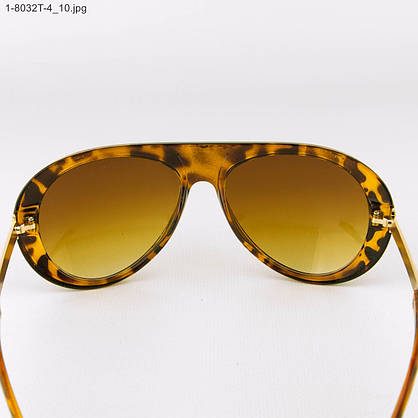 Стильні жіночі сонцезахисні окуляри - Леопардові - 1-8032Т-4, фото 3