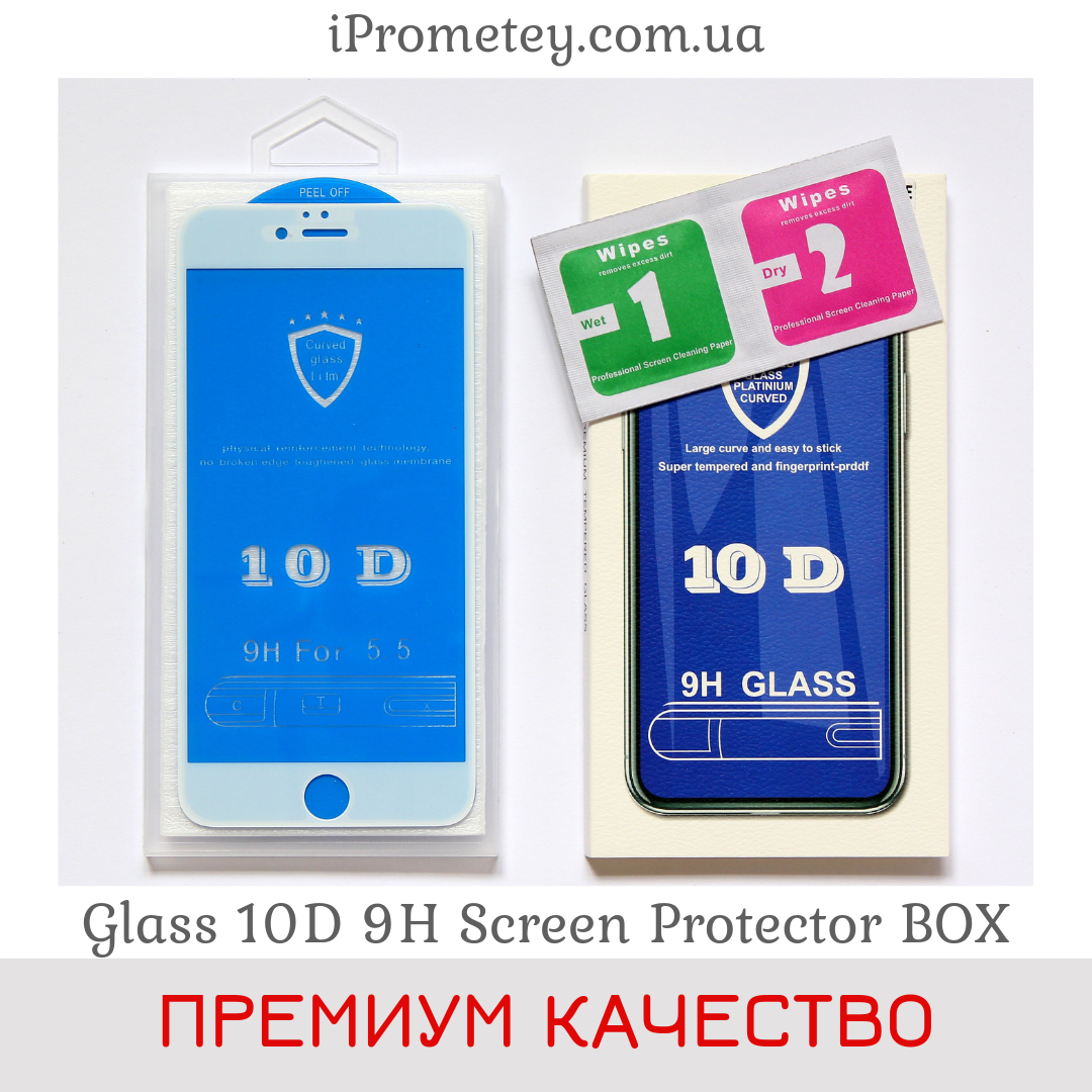 

Защитное стекло 10D Glass™ для iPhone 6 6s Plus 7 8 10 X XS XR 11 Pro Max 9H Олеофобное покрытие на Айфон iPhone 6 Plus/6s Plus, White Белый