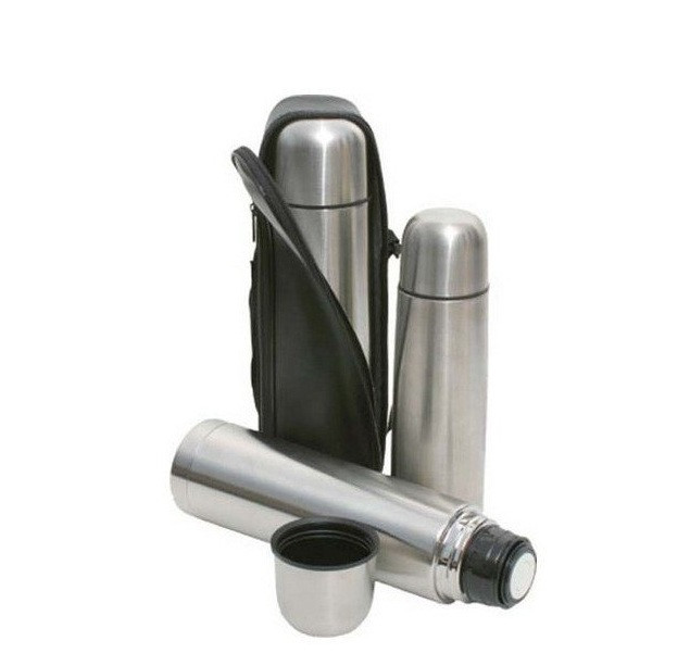 Вакуумный металлический термос UNIQUE UN-1002 0.5 л термос с чехлом питьевой