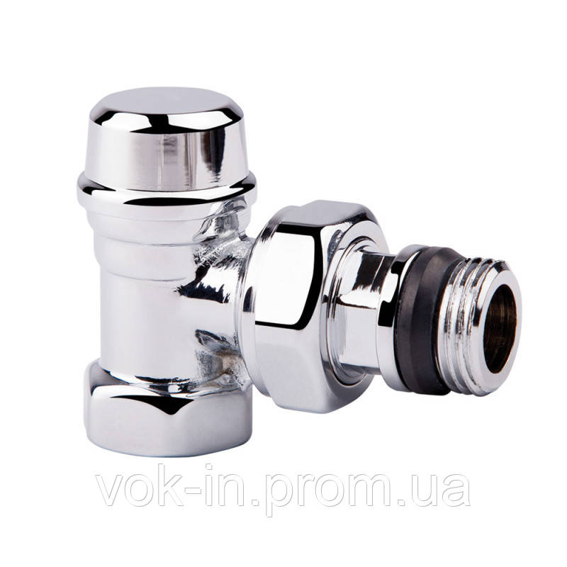 

Кран радиаторный угловой, термо. хром 1/2" ICMA №936