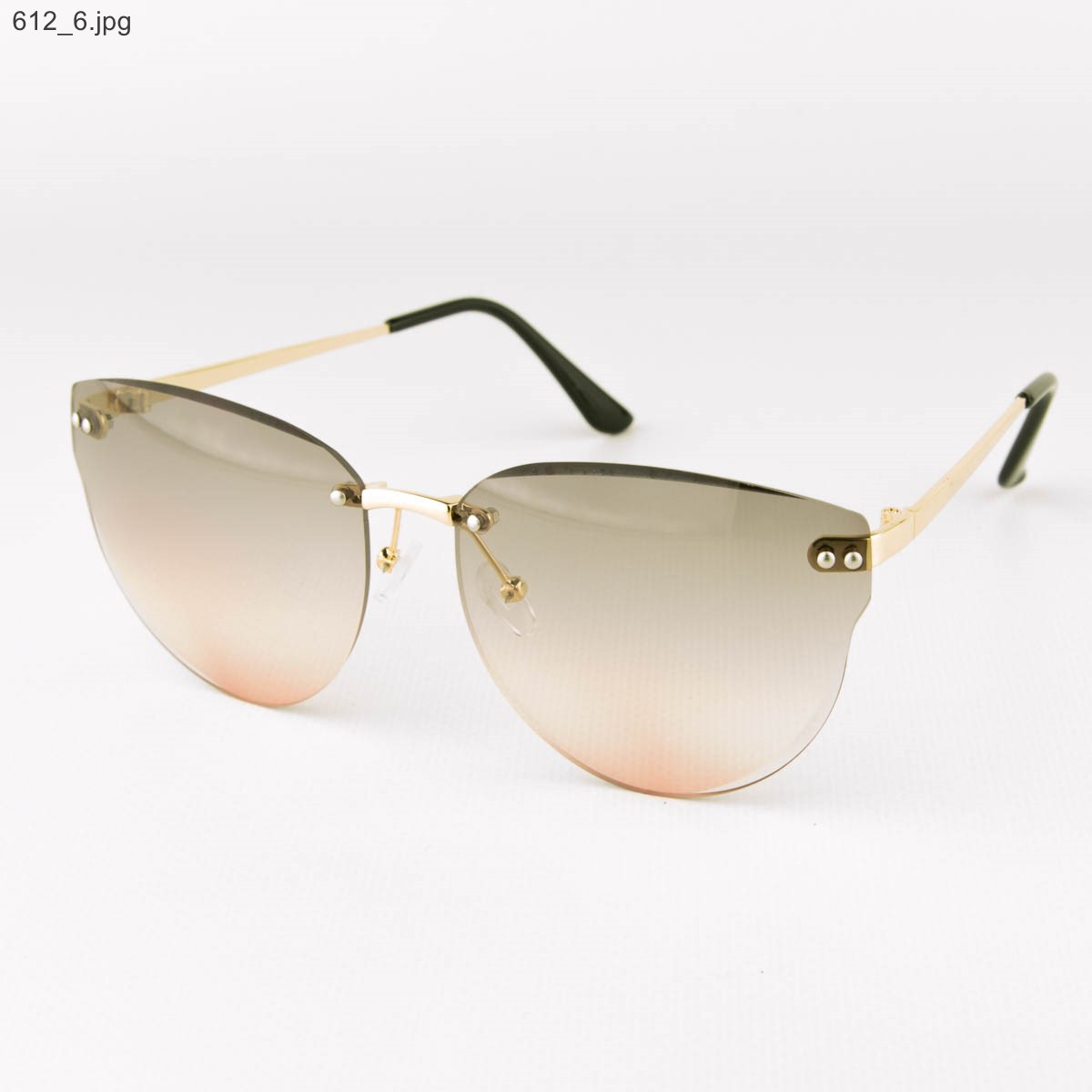 Жіночі сонцезахисні окуляри - Сіро-рожеві - 612