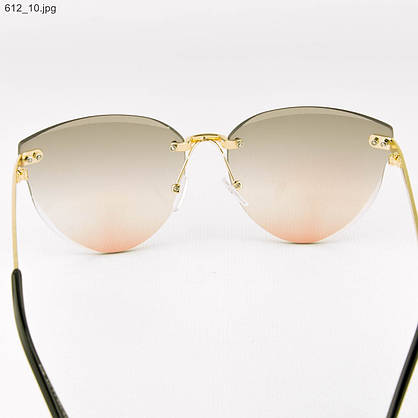 Жіночі сонцезахисні окуляри - Сіро-рожеві - 612, фото 3