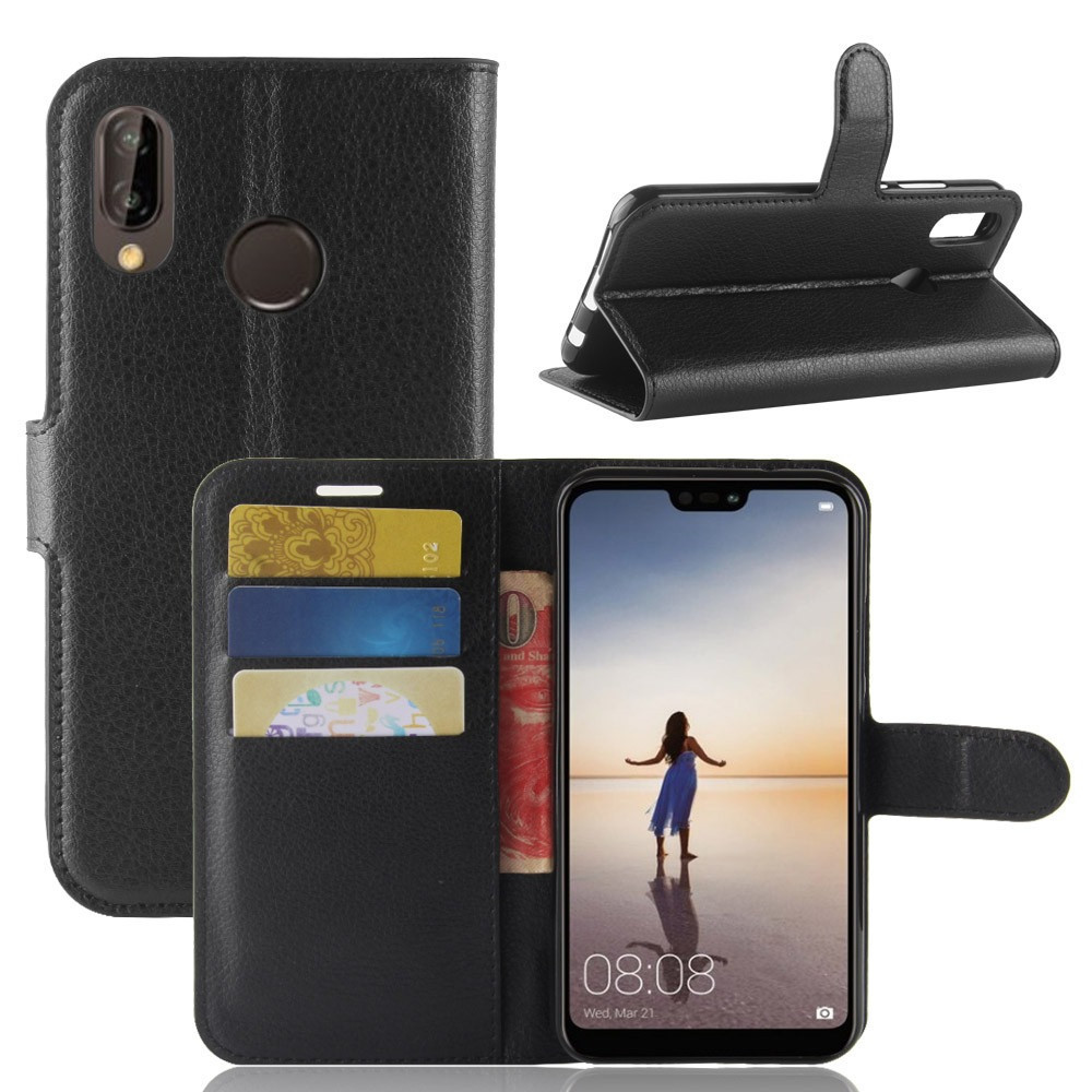 

Чехол-книжка Litchie Wallet для Huawei P20 Lite Черный