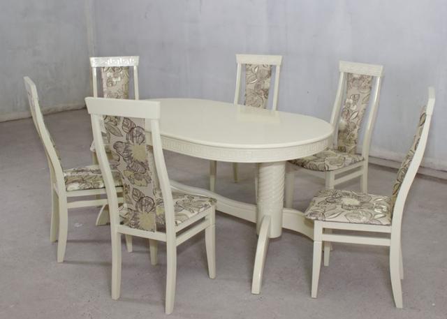 Гарнитур столовый стол и 6 стульев Пьенца