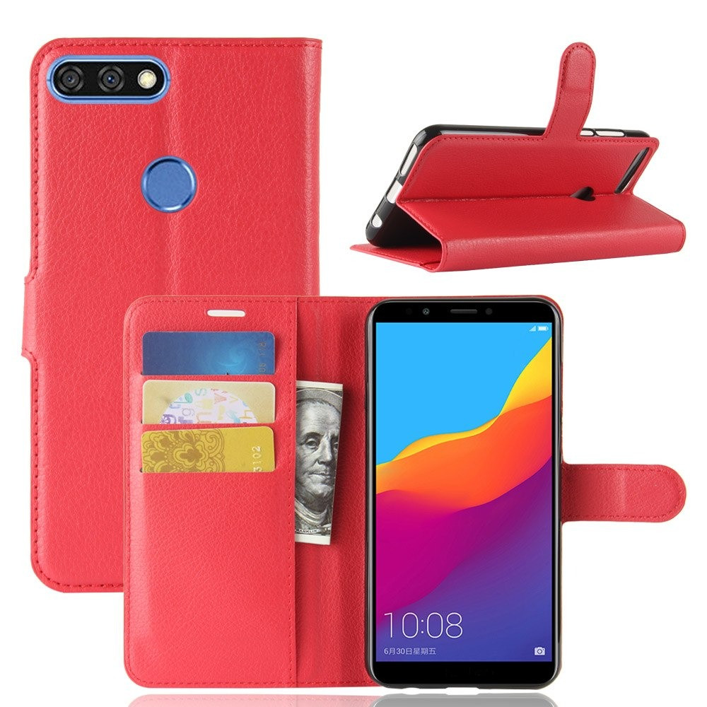 

Чехол-книжка Litchie Wallet для Huawei Y7 Prime 2018 Красный