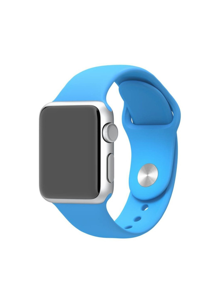 

Ремешок Sport Band для Apple Watch 42/44mm силиконовый голубой спортивный ARM Series 5 4 3 2 1 Light blue