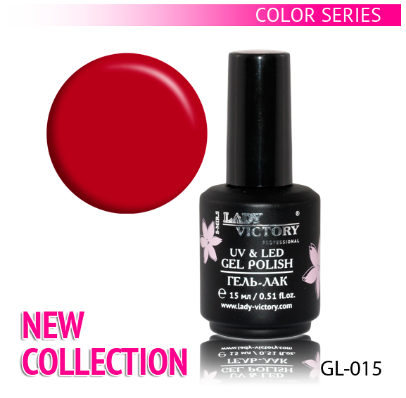 

УФ гель-лак для ногтей NEW COLLECTION Lady Victory 15 мл. LDV GL-015/23-2