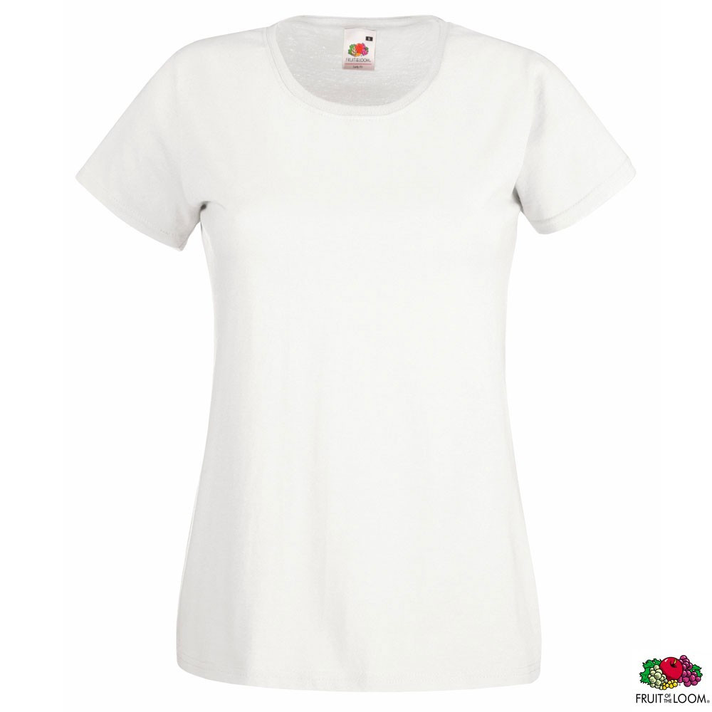 

Футболка женская XL Lady-Fit Valueweight-T Fruit of the Loom Белая - за 1 шт, цены от 2 шт внутри