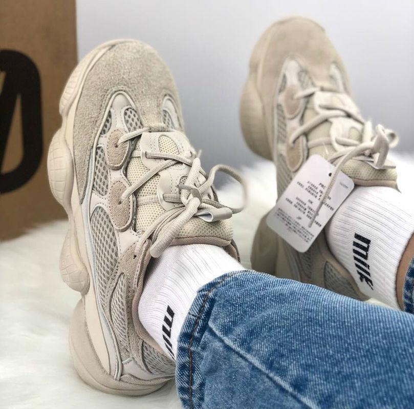 

Adidas Yeezy 500 Beige Gray | кроссовки женские и мужские; бежевые / серые; адидас Женский, 8us - 39eur - 25cm, Бежевый