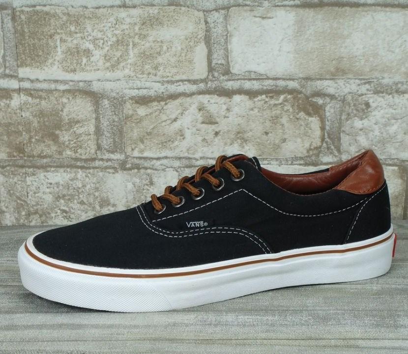 

Vans Era 59 Black Brown | кеды мужские; вэнс эра 59; черные-коричневые, Черно-белый