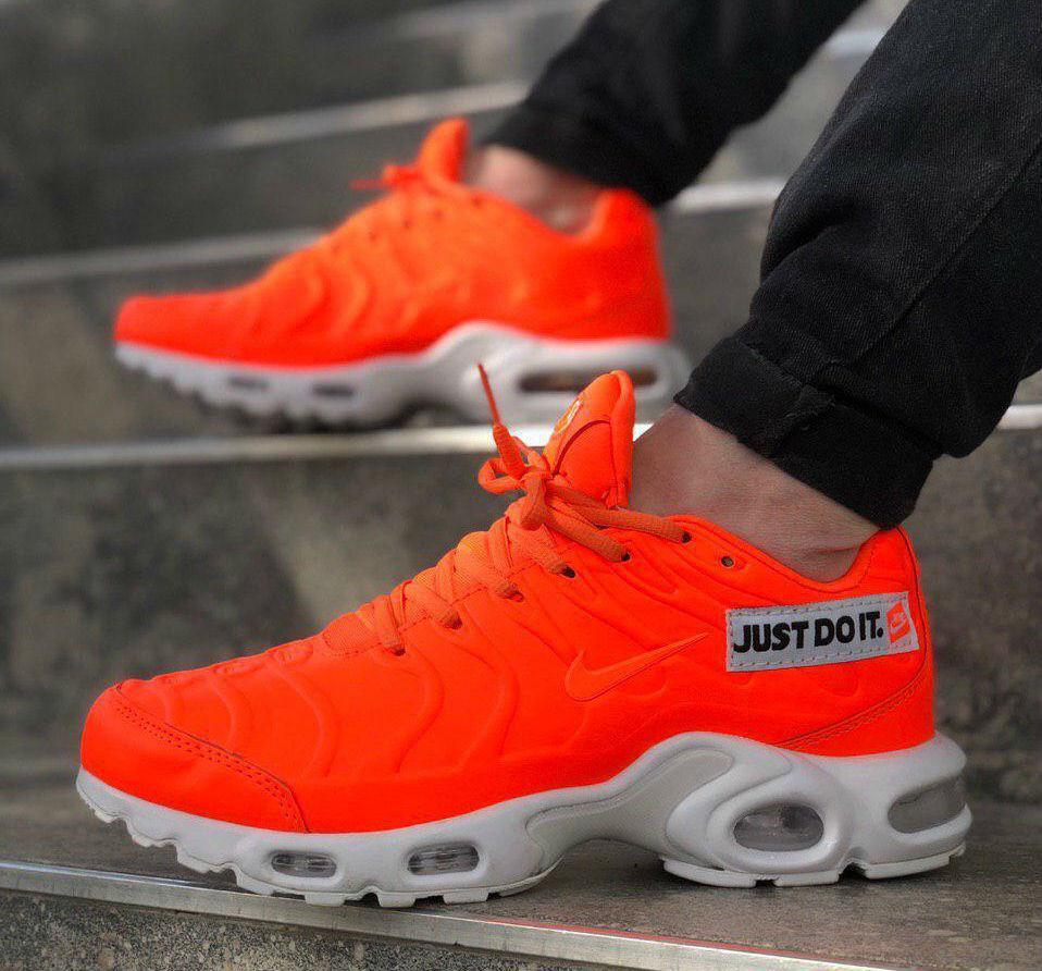 

Nike Air Max Tn Plus "Just do it" Orange | кроссовки мужские; летние; оранжевые, Оранжевый