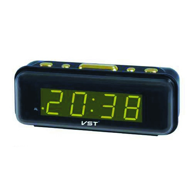 Часы настольные электронные с будильником VST-738-2 зеленая подсветка часы для дома и офиса