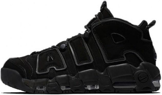 

Nike Air More Uptempo Triple Black | мужские кроссовки; черные; высокие; тёплые; осенние/демисезон 45, Черный