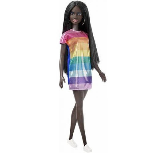 Barbie Fashionistas Rainbow Bright Кукла Барби темнокожая, цена 799 грн -  Prom.ua (ID#928823186)