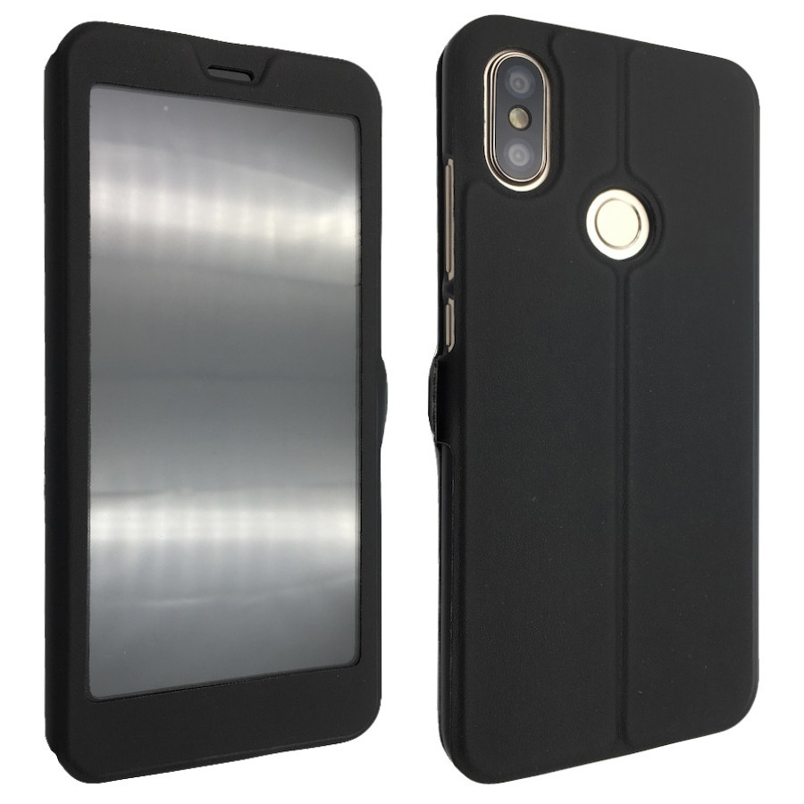 

Чехол-книжка DK-Case кожа с пластиком Flip Cover Magnetic для Xiaomi Redmi Note 6 Pro (black), Черный