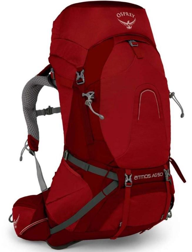 

Рюкзак Osprey Atmos AG 50 Rigby Red - MD 009.1710 на 50 л, красный