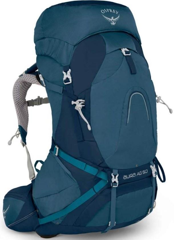 

Рюкзак Osprey Aura AG 50 Challenger Blue - WS 009.1720 на 50 л, синий