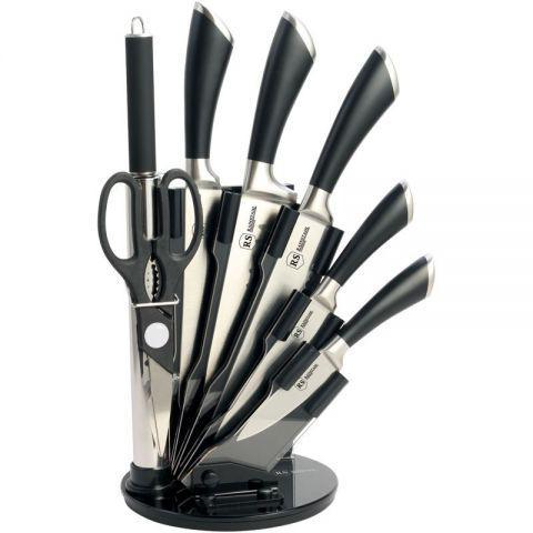 Для кухни набор ножей Rainstahl RS/KN-8001-08 нержавеющая сталь 8 предметов набор на подставке