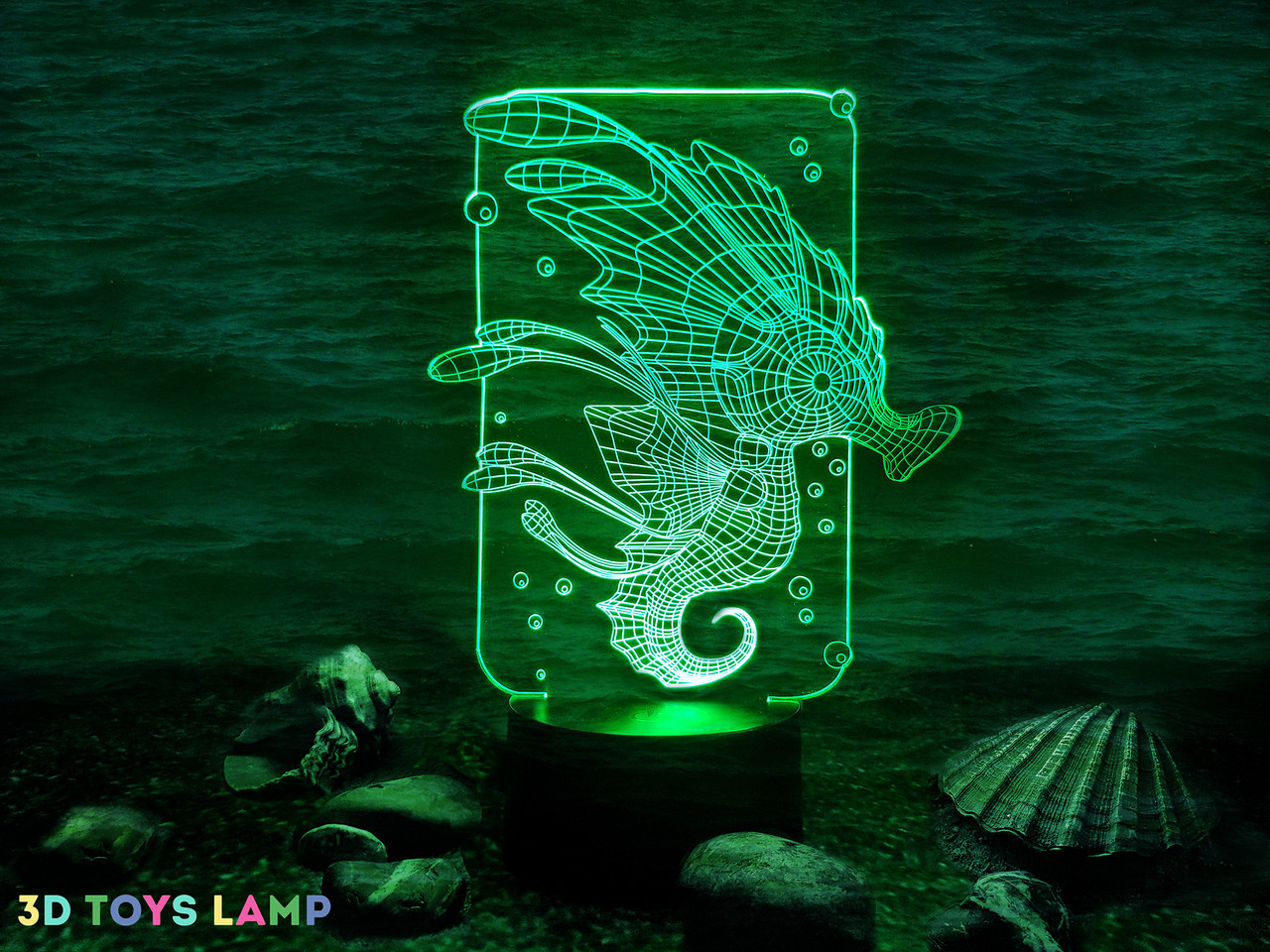 

3d светильник "Морской конек" 3DTOYSLAMP