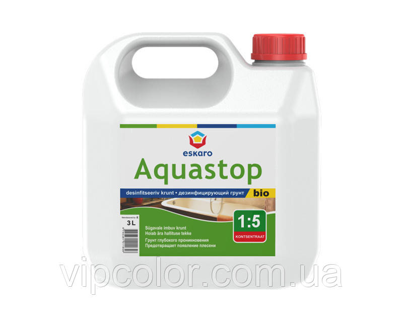 

Eskaro Aquastop Bio (1:5) 3 л Грунтовка концентрат 4820166525584