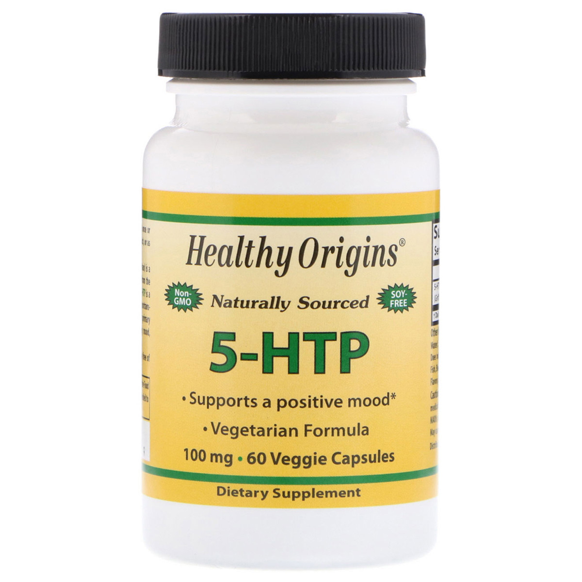 5-HTP (Гидрокситриптофан) 100мг, Healthy Origins, 60 гелевых капсул