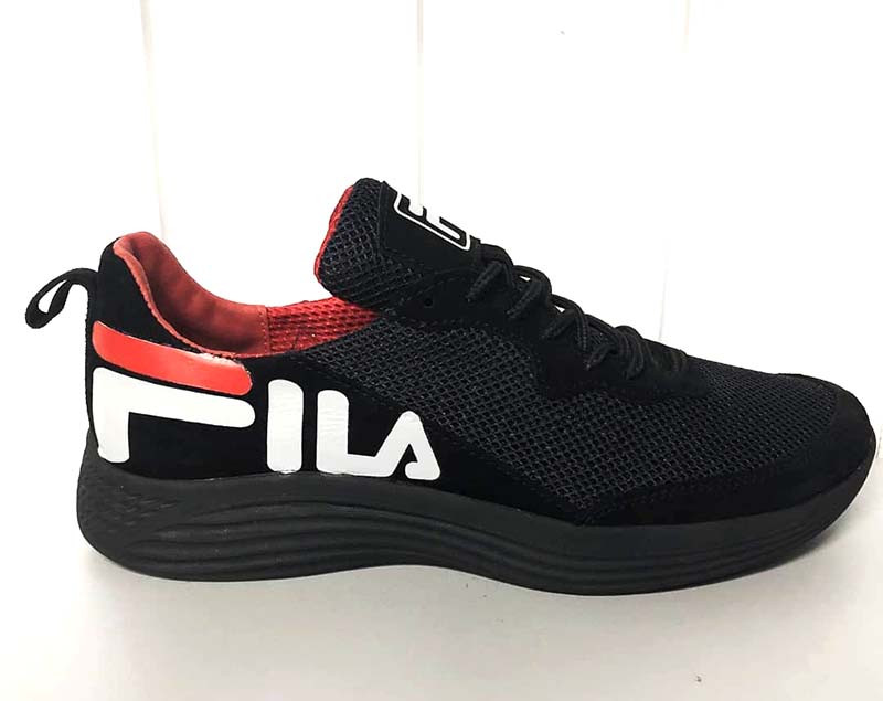 

Кроссовки мужские сетка FILA замша черные Uk0580