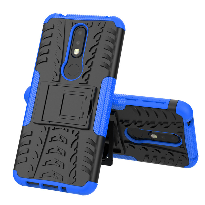 

PC + TPU чехол Armor для Nokia 3.1 Plus (8 цветов) синий