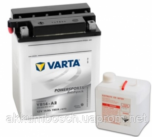 

Аккумулятор VARTA MOTO PS FP (YB14-А2) сух.