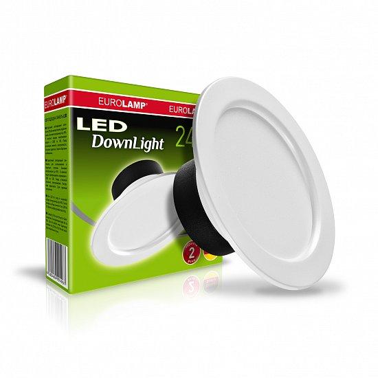 

Точечный светодиодный светильник EUROLAMP DownLight 24W 4000K