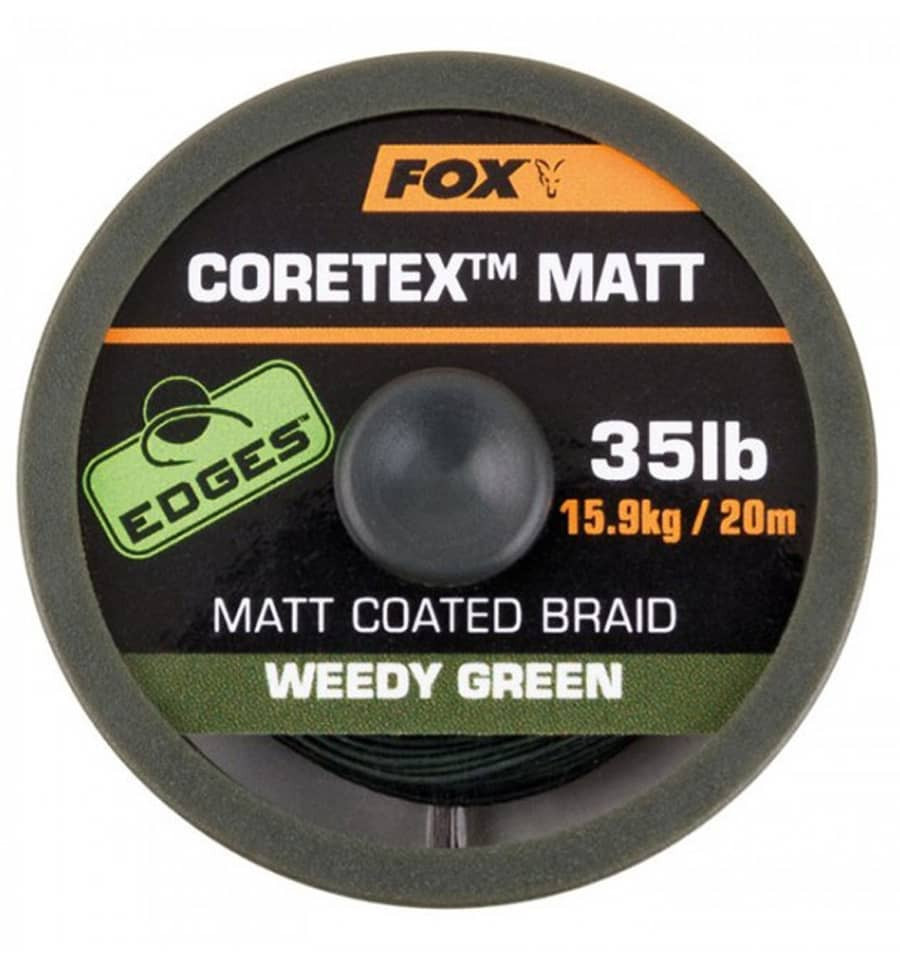 

Поводочный материал Fox Edges Coretex Matt Weedy Green 20m 15.0 lb