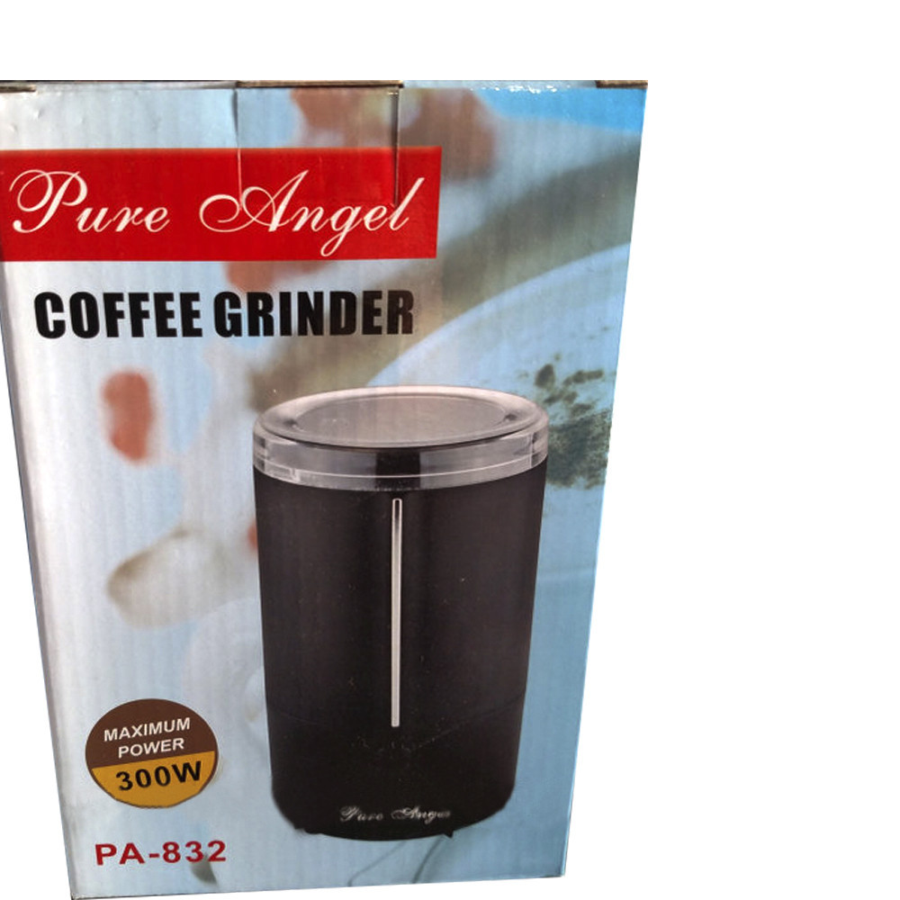 Компактная кофемолка PURE ANGEL PA-832 300 Вт электрическая кофемолка черный корпус