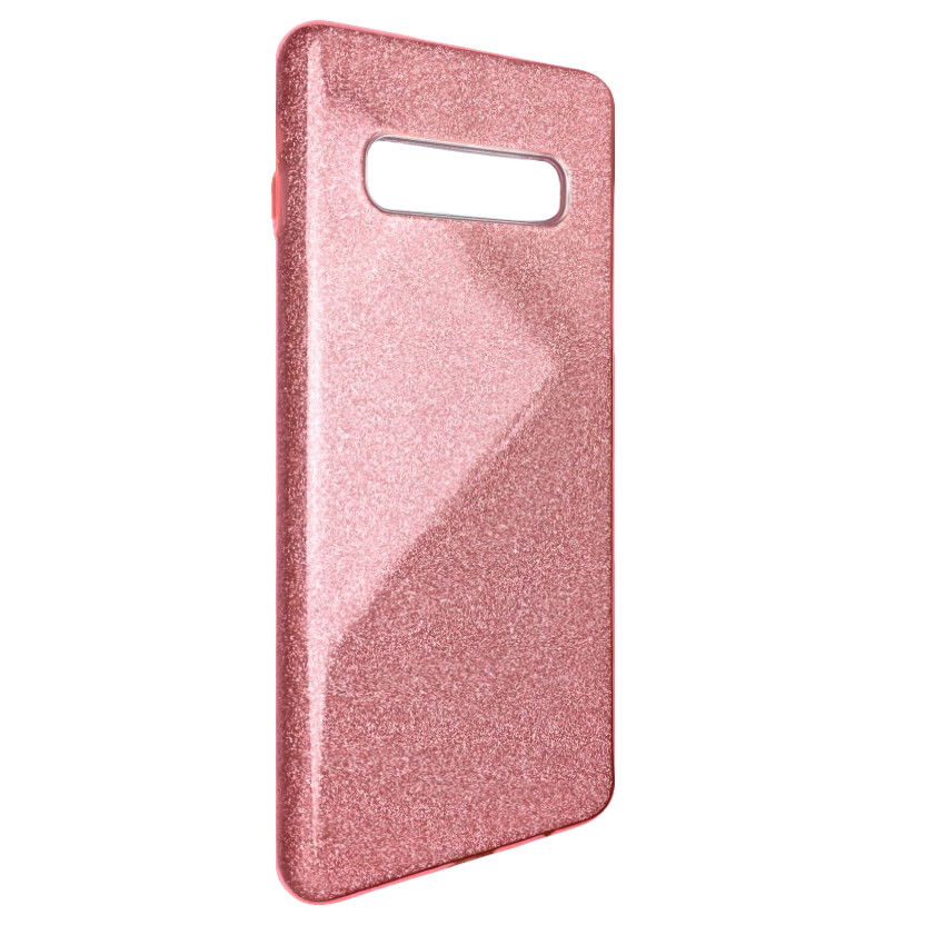 

Чехол-накладка DK Silicone Glitter Heaven Rain для Samsung S10 (pink)), Розовый