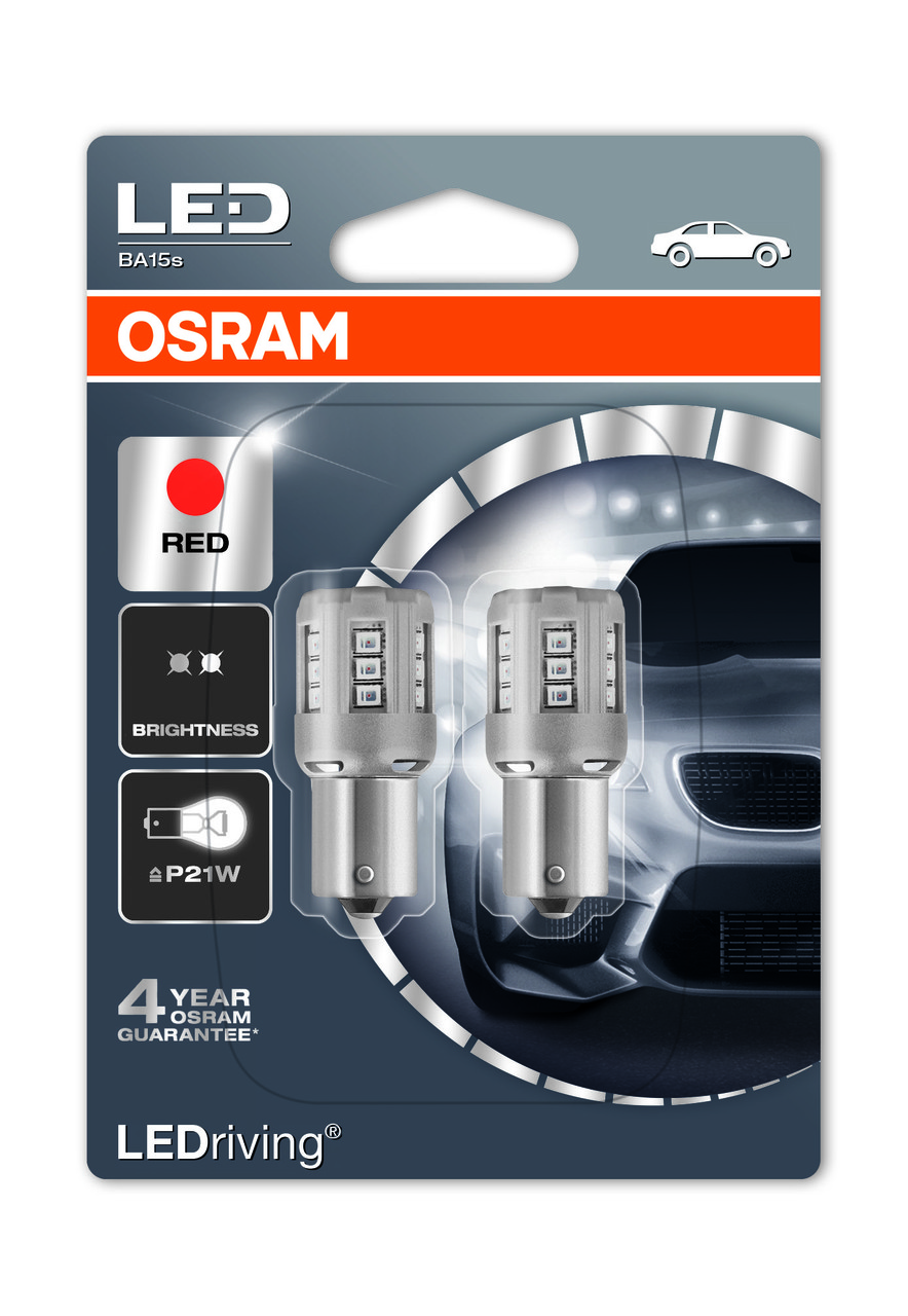 

PR21W LED 12V 2W BA15S LED RETROFITS STANDARD КРАСНЫЙ (2 шт. В БЛИСТЕРЕ)