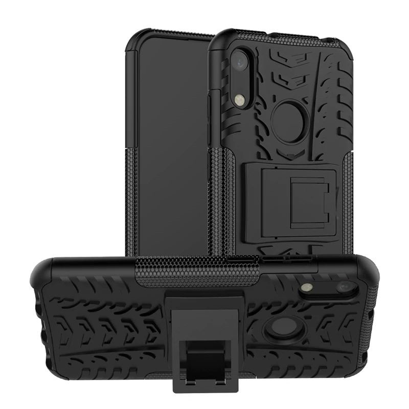 

PC + TPU чехол Armor для Huawei Y6 2019 (8 цветов) чёрный