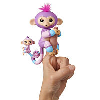 Інтерактивна гламурна мавпочка WowWee Fingerlings Вайлет з міні-мавпочкою (W3540/3543)