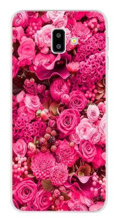 

Чехол для Samsung J610F Galaxy J6 Plus 2018 с рисунком цветочки, Разные цвета