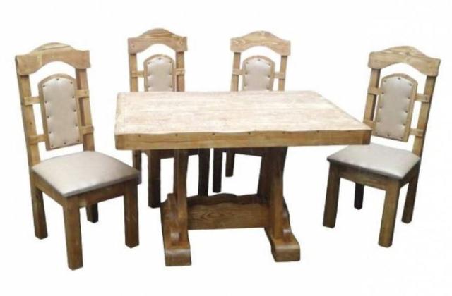 Гарнитур столовый стол и 4 стула Жаржо (фото 2)