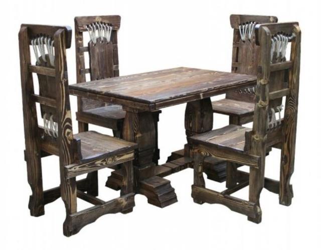 Гарнитур столовый стол и 4 стула Жемно