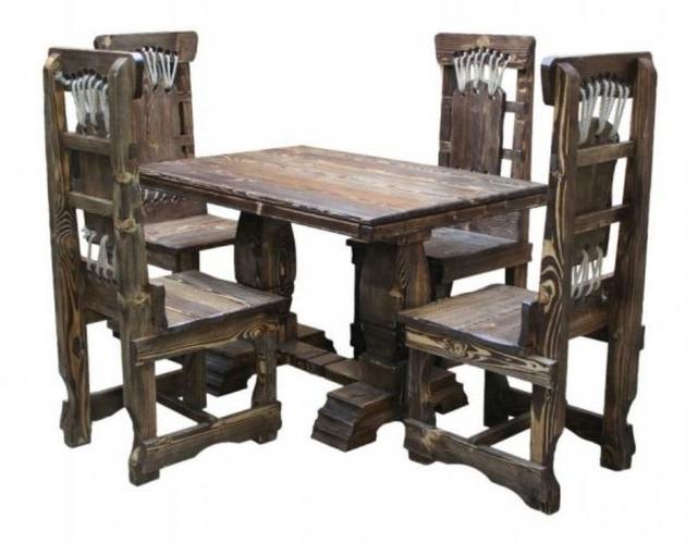 Гарнитур столовый стол и 4 стула Жемно (фото 2)