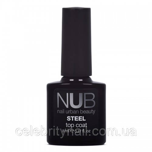 

Топ без липкого слоя для гель-лака NUB Steel Top Coat, 8 мл