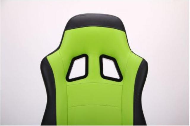 Кресло Форсаж №6 черный/зеленый (фото 5)