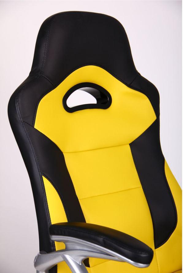 Кресло Форсаж №7 черный/желтый (фото 5)