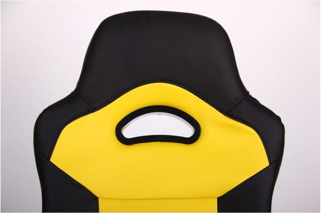 Кресло Форсаж №7 черный/желтый (фото 7)