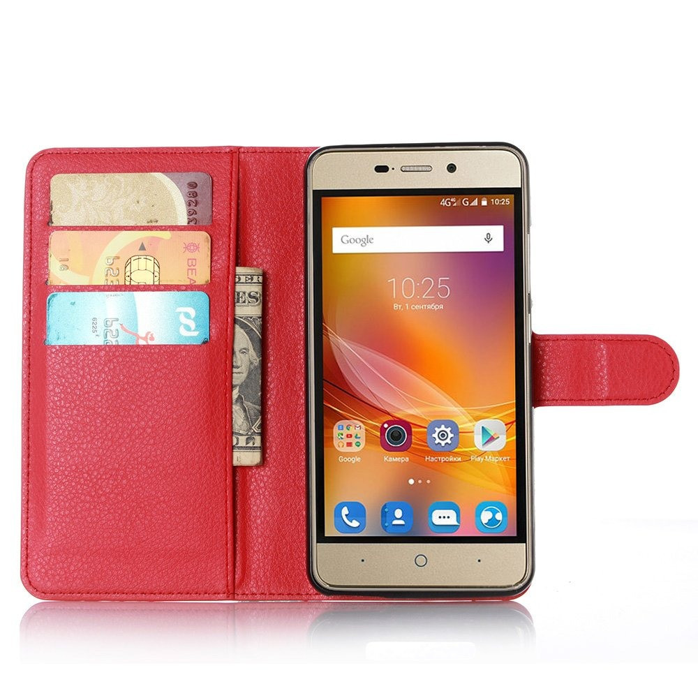 

Чехол-книжка Litchie Wallet для ZTE Blade X3 Красный