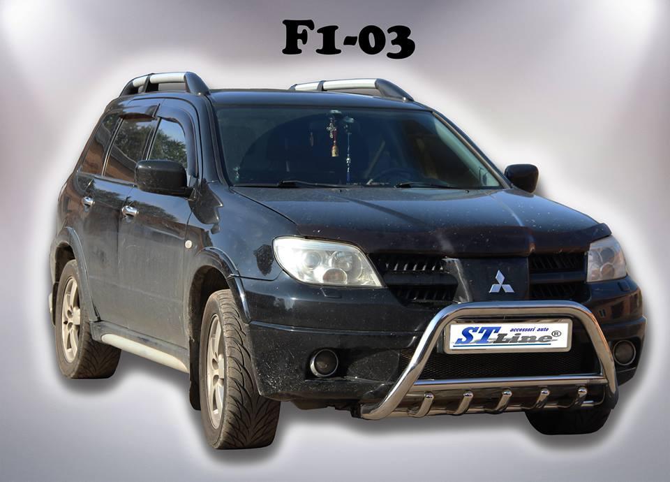 

Кенгурятник WT003 (нерж.) Mitsubishi Outlander 2001-2006 гг., Серый