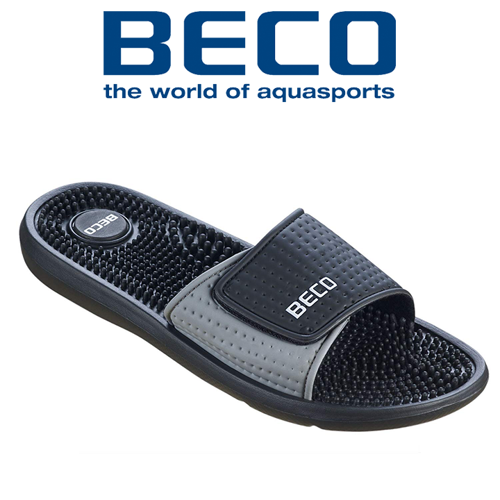 Тапочки массажные мужские BECO 90617 0 чёрный/серыйНет в наличии